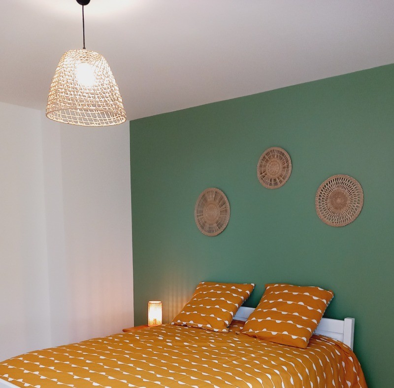 Le Saint, Location, Clévacances, Quemper-Guezennec Chambre 2 au rez-de-chaussée