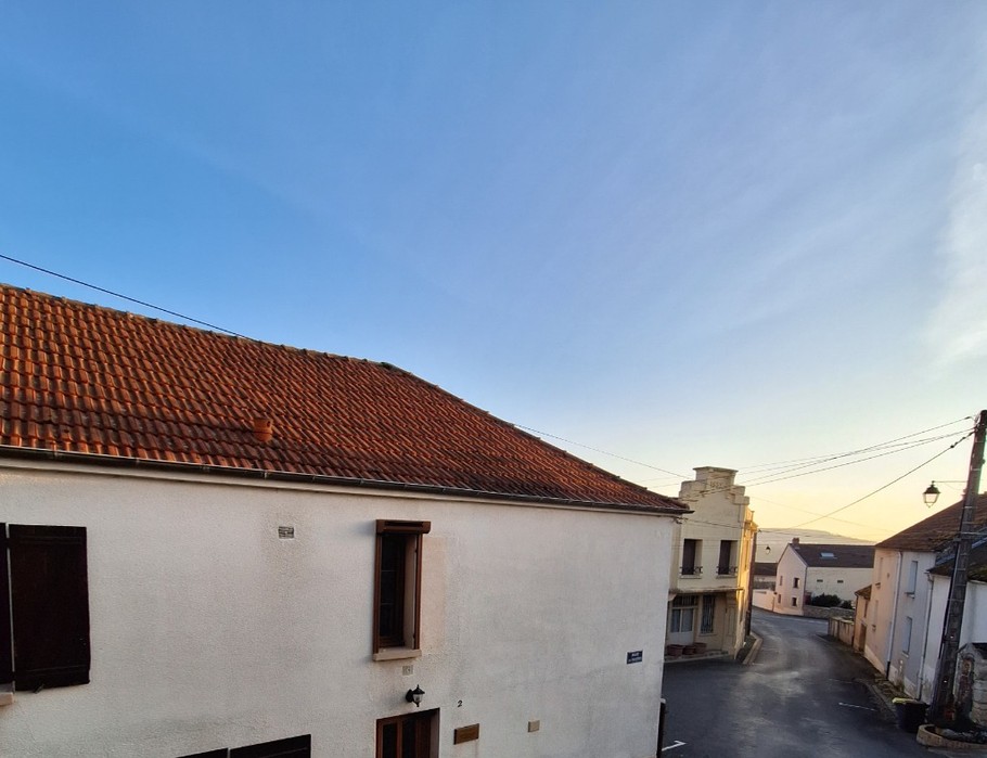 Vue sur village vitivole