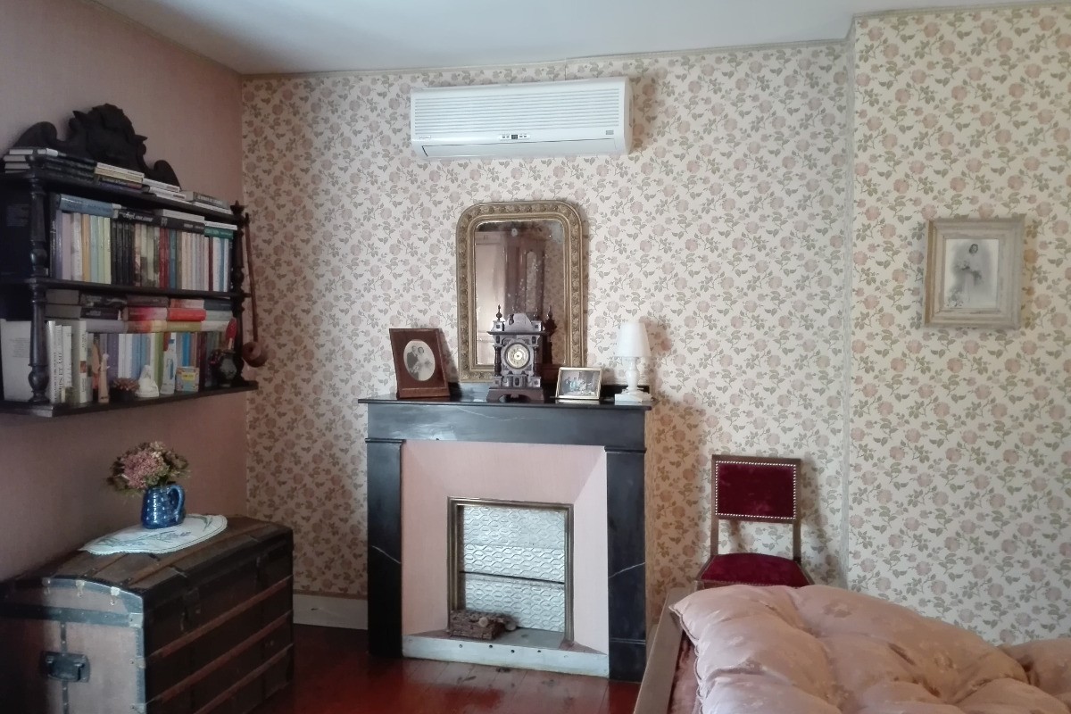 Chambre rose.