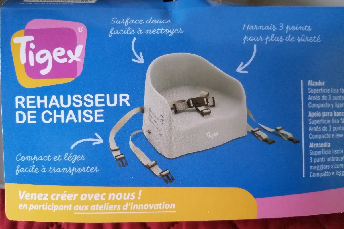 réhausseur de chaise pour enfant