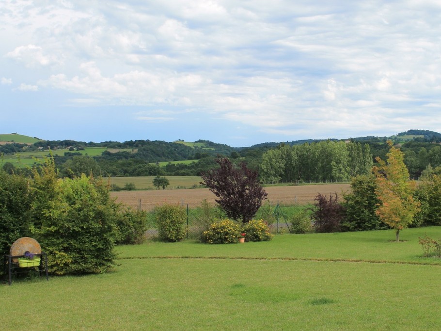La vue depuis la terrasse