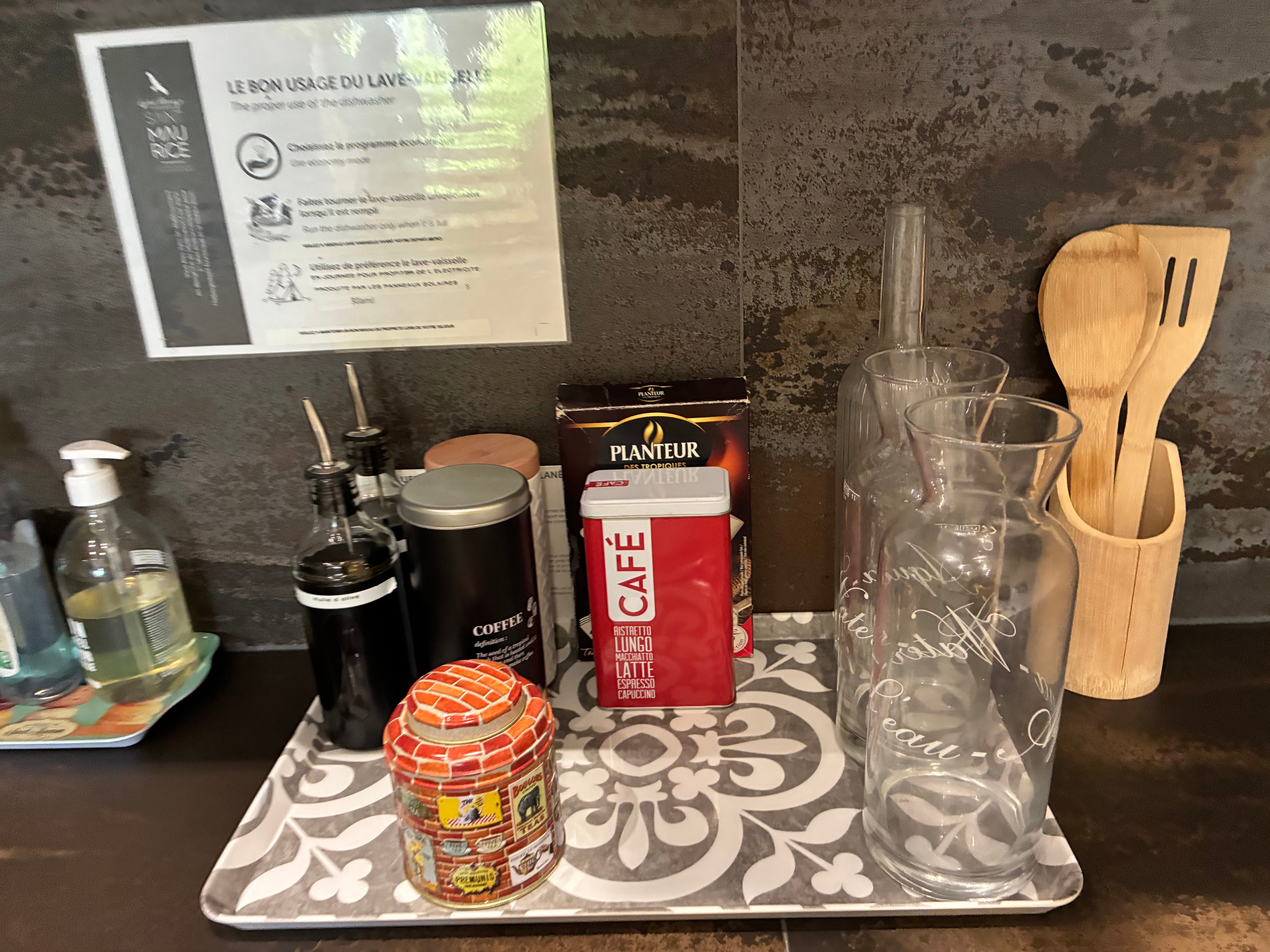 Plateau d'accueil cuisine 