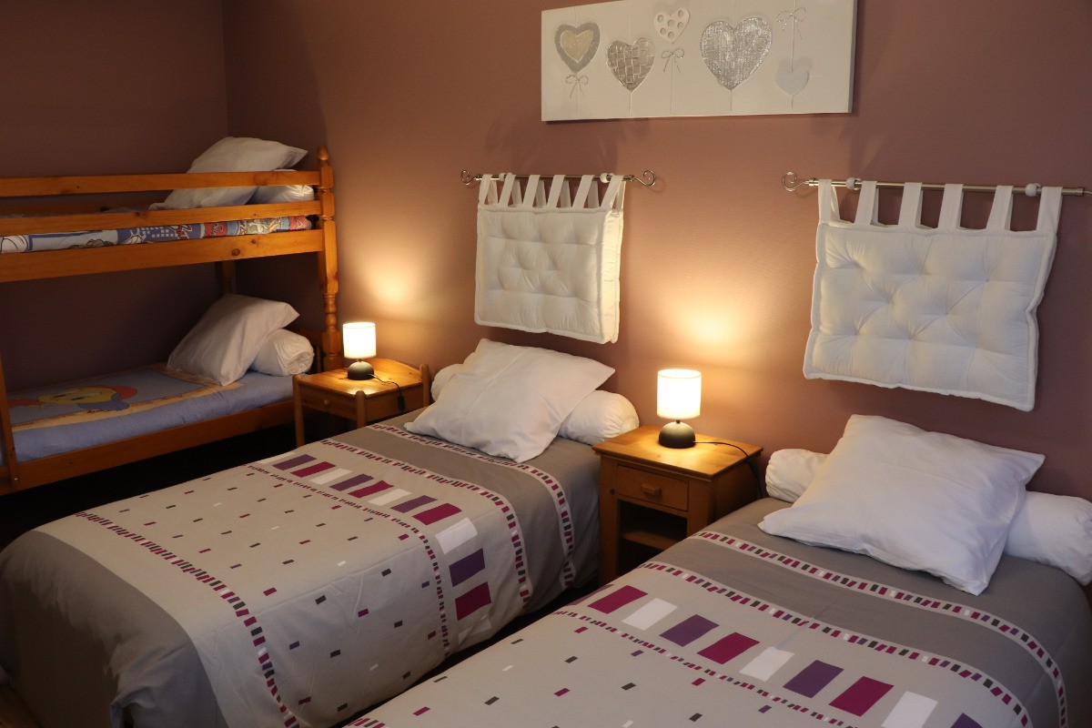 Chambre lits simples
