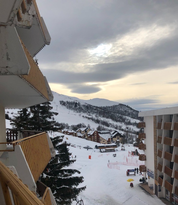 Balcon vue pistes.
