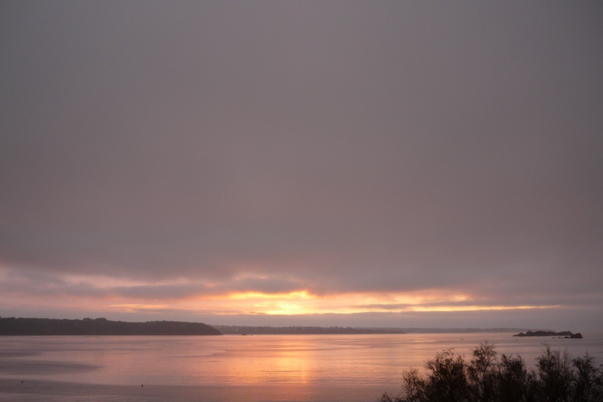 Coucher de soleil depuis le salon