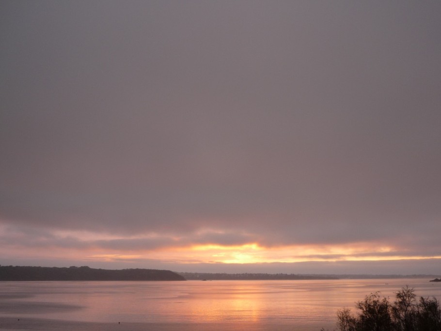 Coucher de soleil depuis le salon