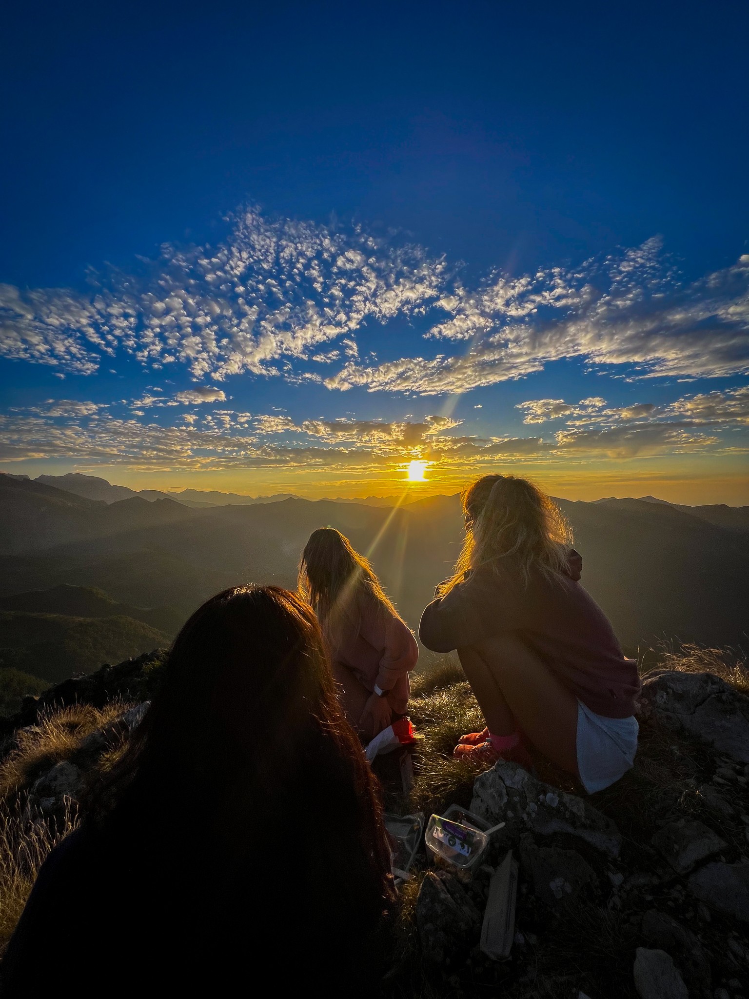 Coucher de soleil depuis Bazes