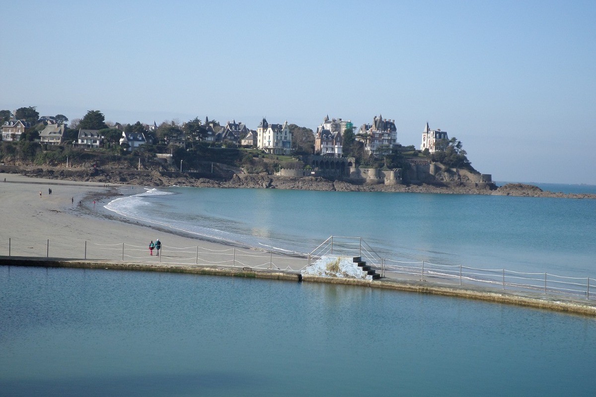 Dinard Plage de l'écluse, piscine