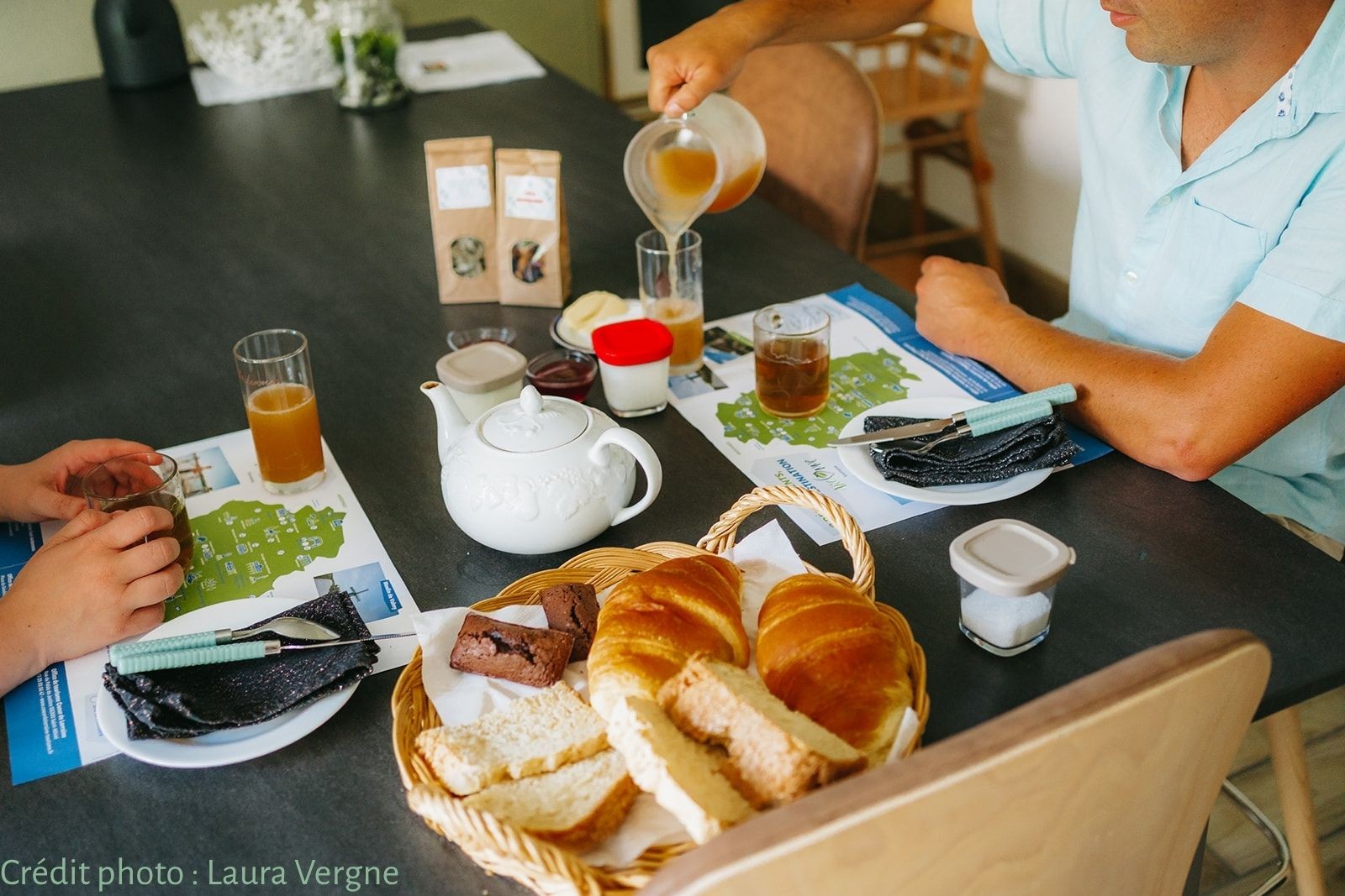 Petit déjeuner à base de produits locaux