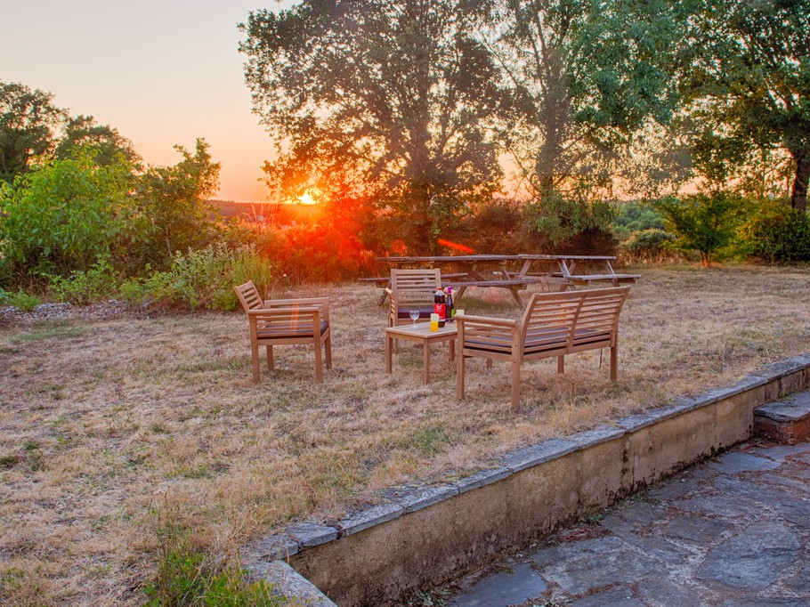Coucher de soleil vu du gite