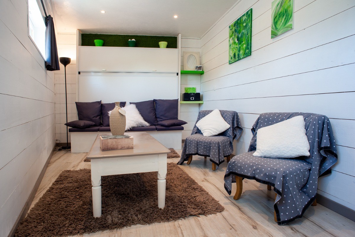 Charmante maison en pierre, 2 à 4 personnes, Clévacances,  Espace salon