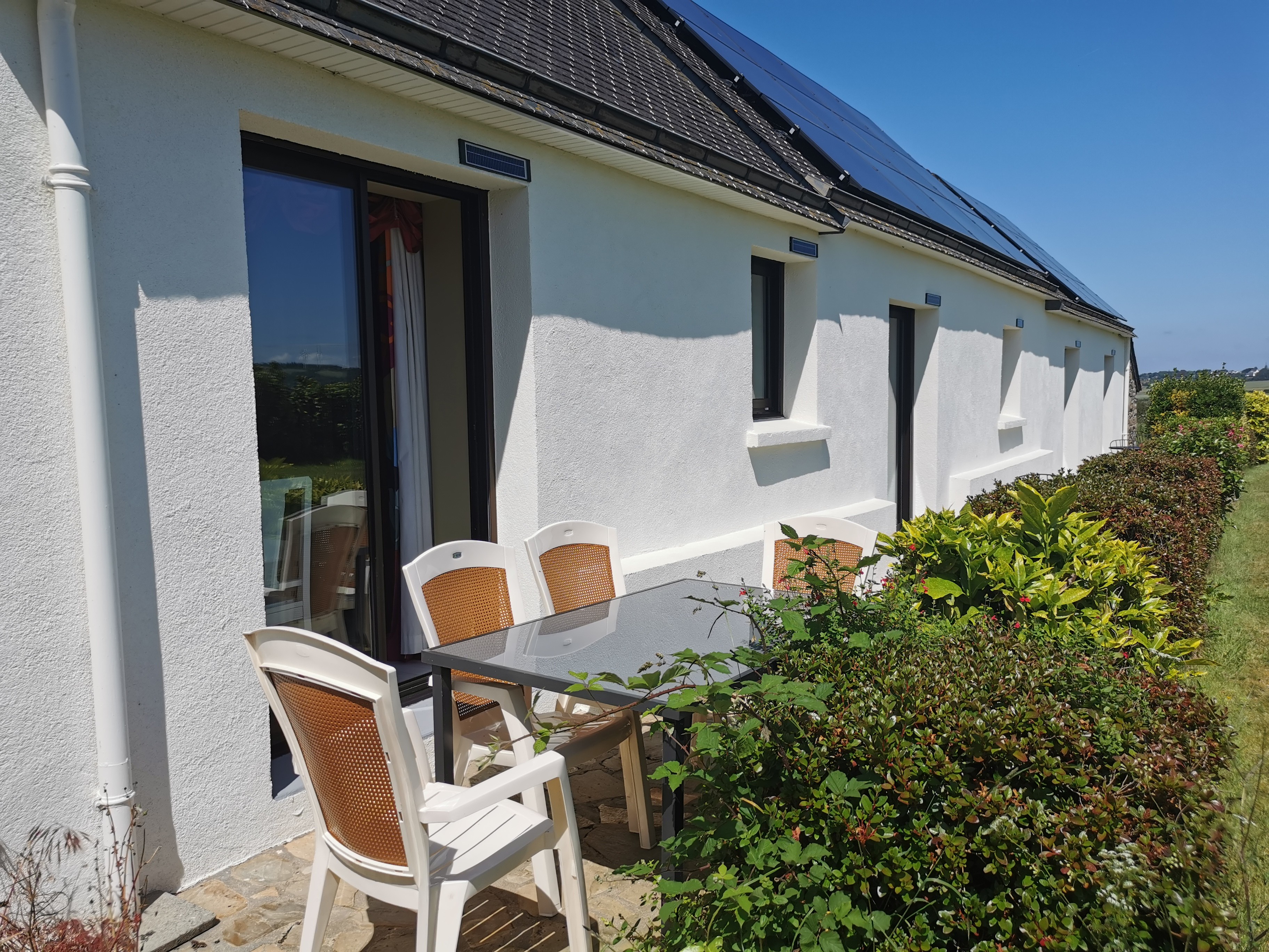 Terrasse privative à la chambre