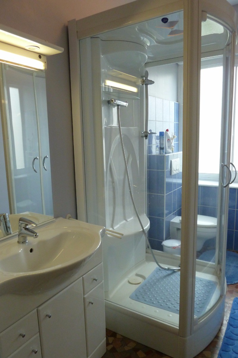 Salle d'eau avec wc - Appartement Jaune Jonquille