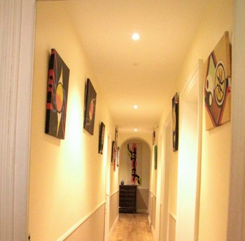 couloir d'accès aux chambres