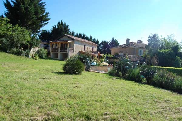 vue jardin  - Cadalen - Tarn
