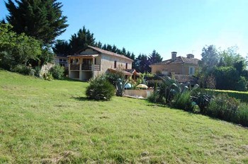 vue jardin  - Cadalen - Tarn