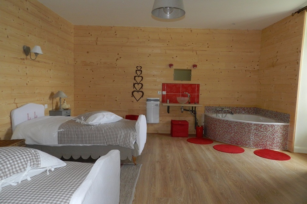 la chambre des enfants gîte Cantal