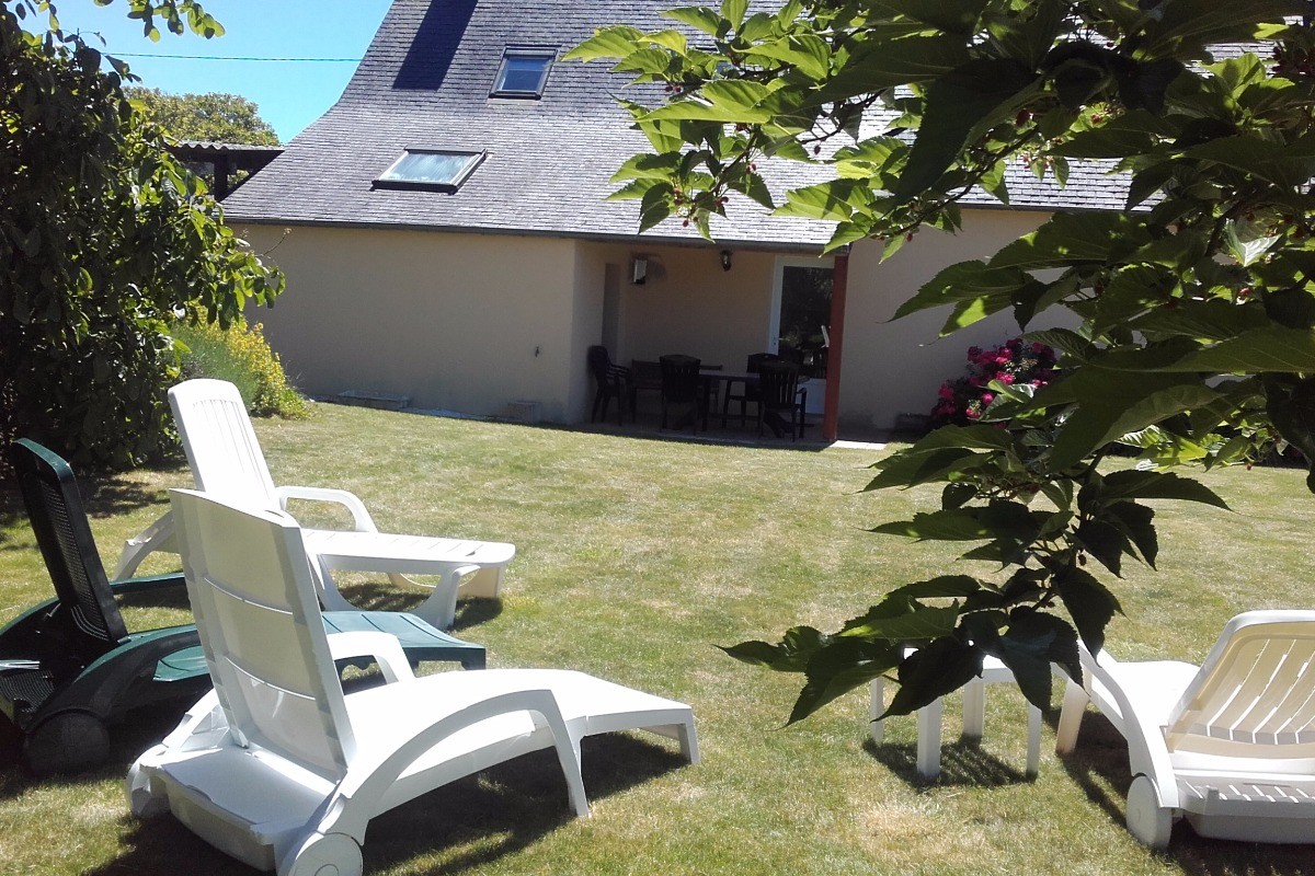jardin à l'arrière