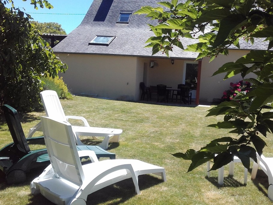 jardin à l'arrière