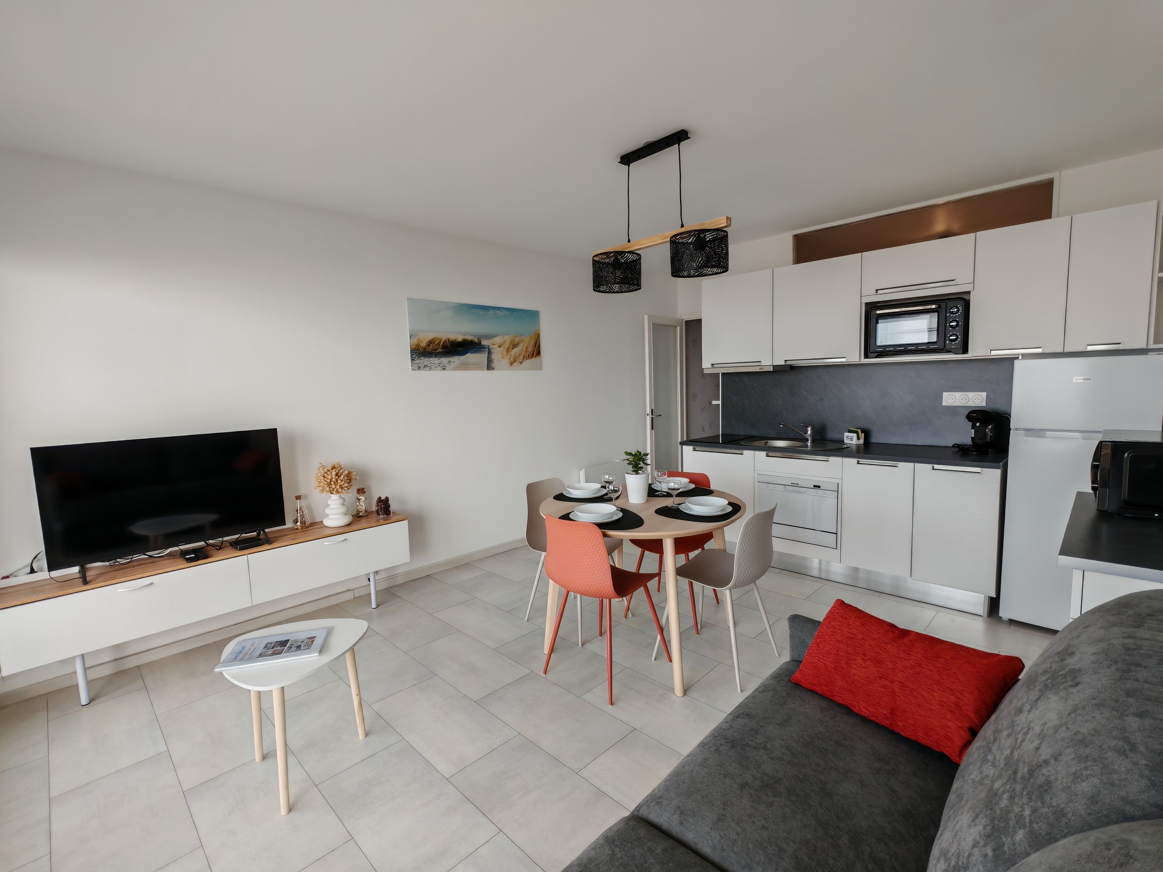 Living room with sofa bed