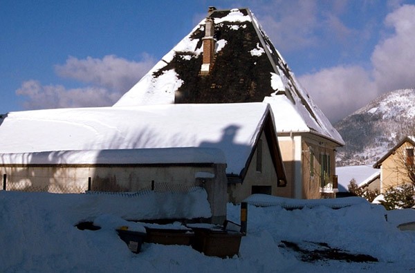 Le garage et la maison