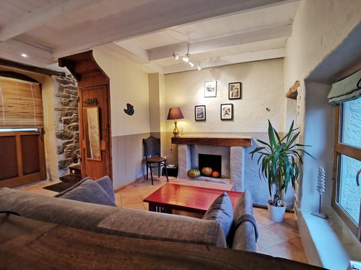 Living room (decorative fireplace)