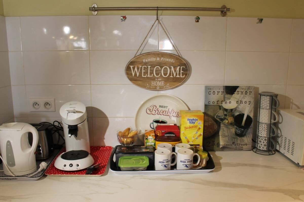 tout ce qu'il faut pour votre premier petit dejeuner...