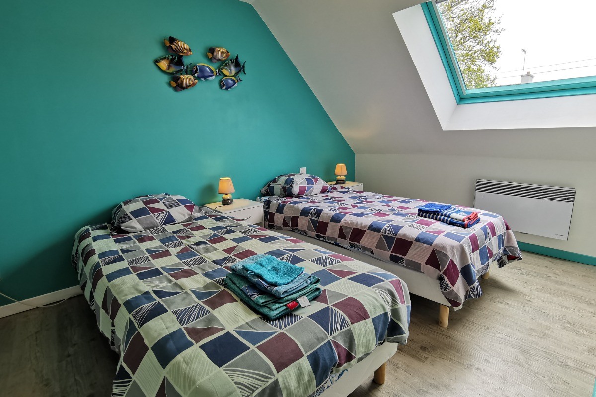 Deuxième chambre avec 2 lits 90