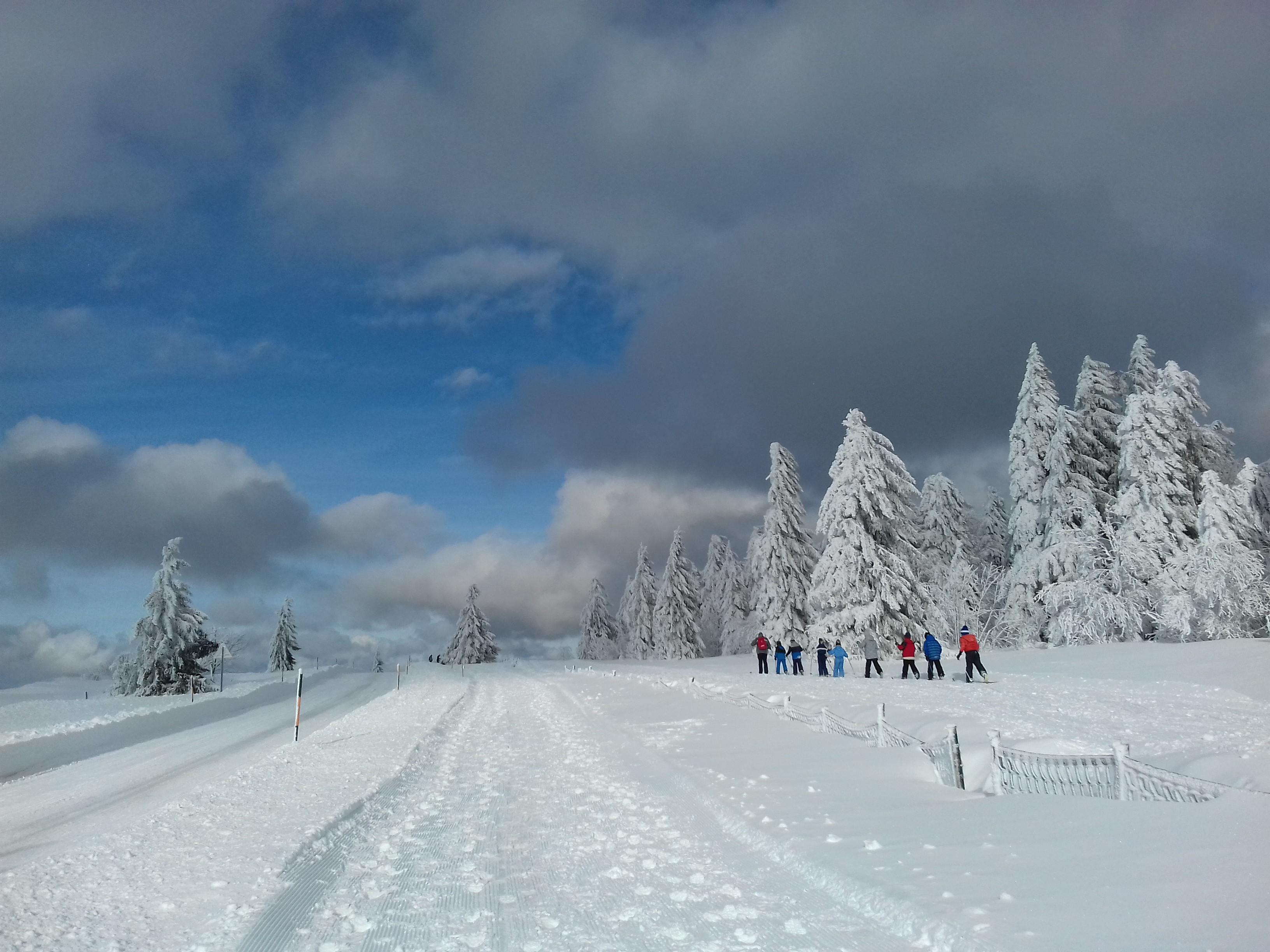Hiver au champ du feu à 15km
