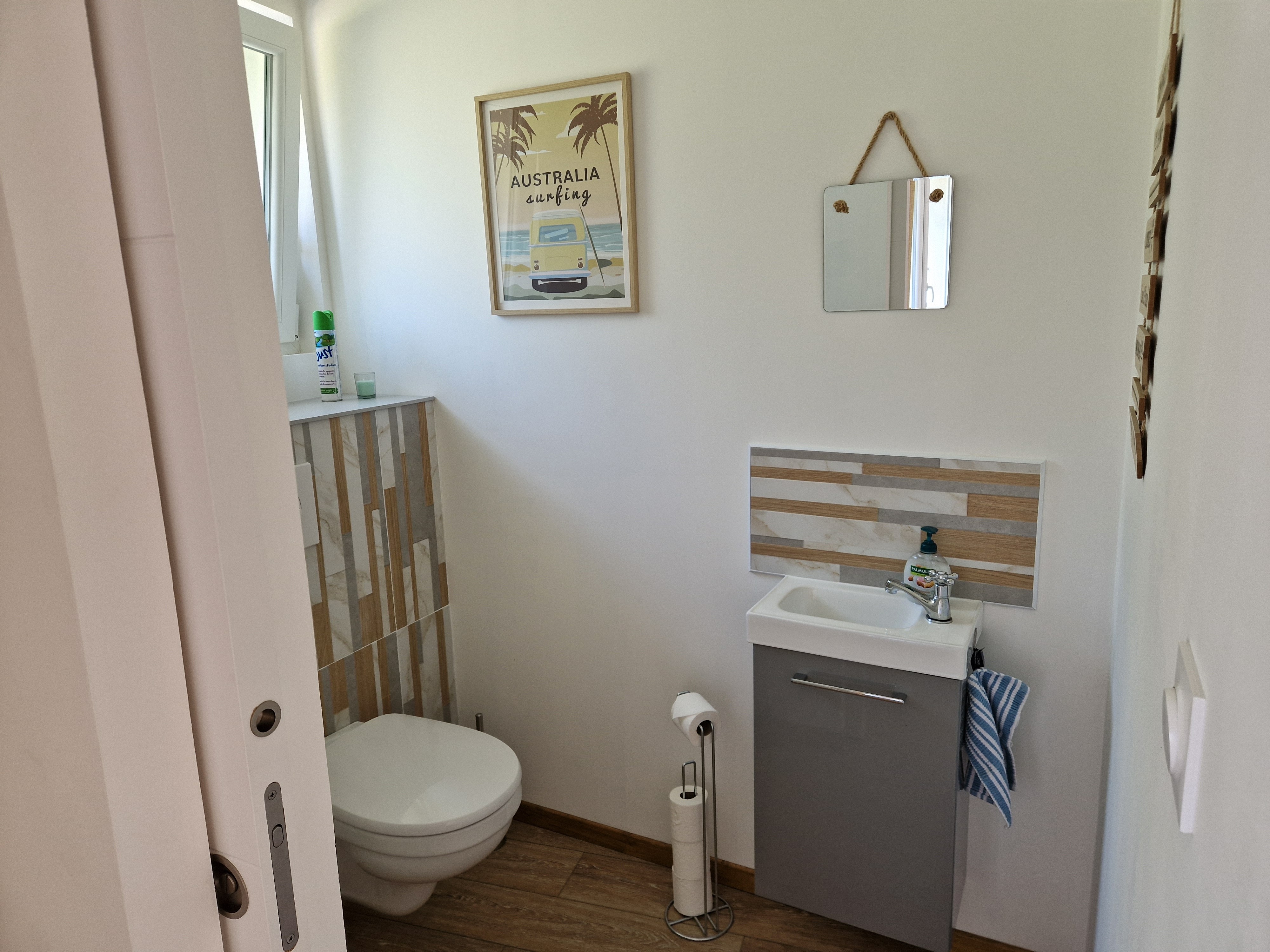 Toilets on ground floor - Gite les bords de l'Amezule, gite Bergamotte