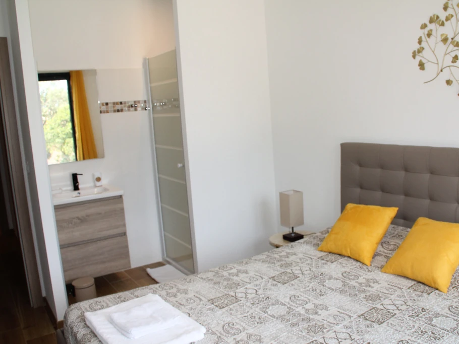 La chambre avec salle d'eau