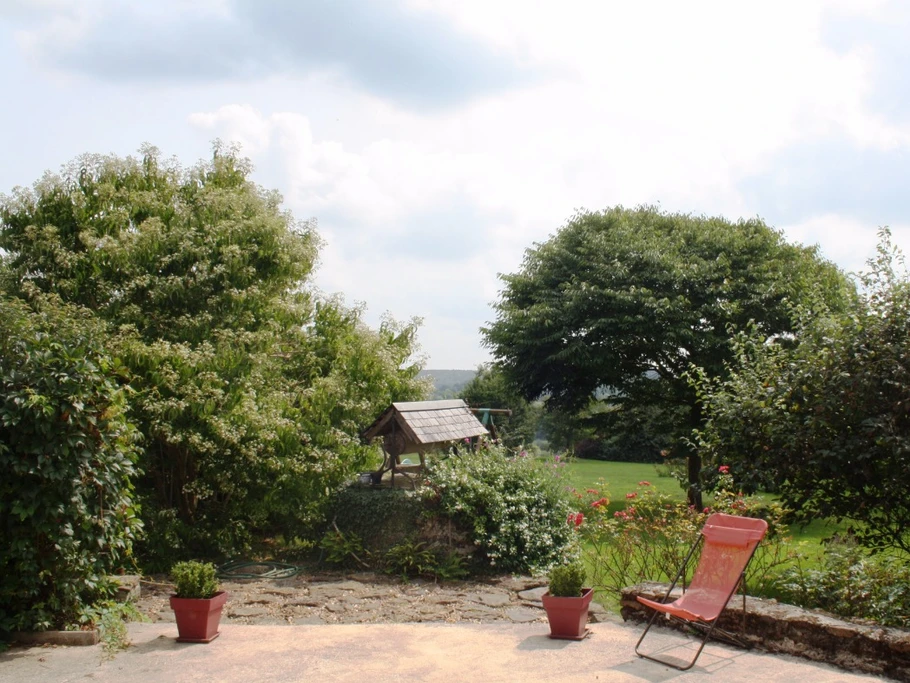 terrasse vue sur jardin