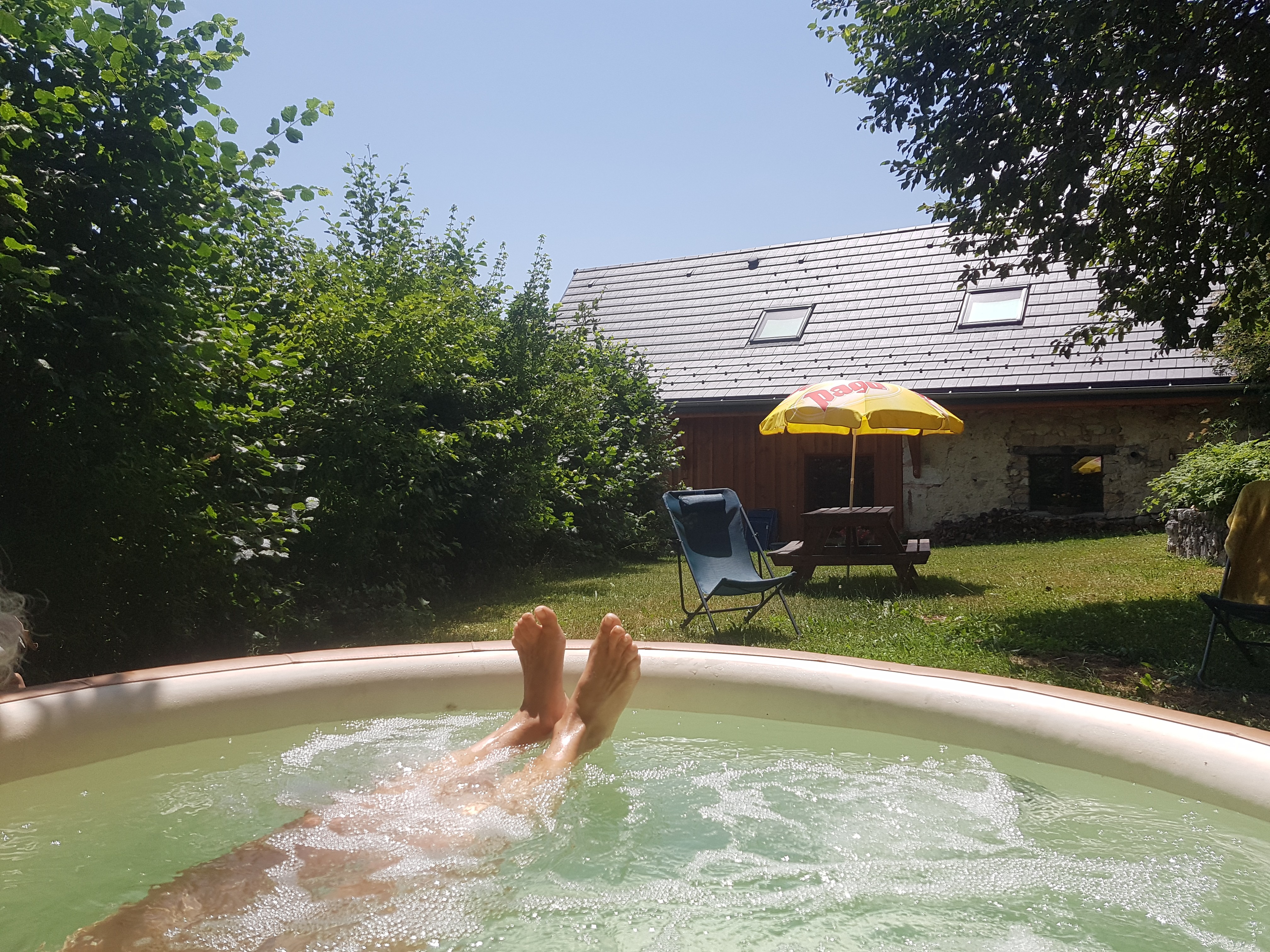 During this heatwave, come and enjoy the cool mountain air, topped off with a refreshing dip in our small private spa.