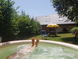 During this heatwave, come and enjoy the cool mountain air, topped off with a refreshing dip in our small private spa.