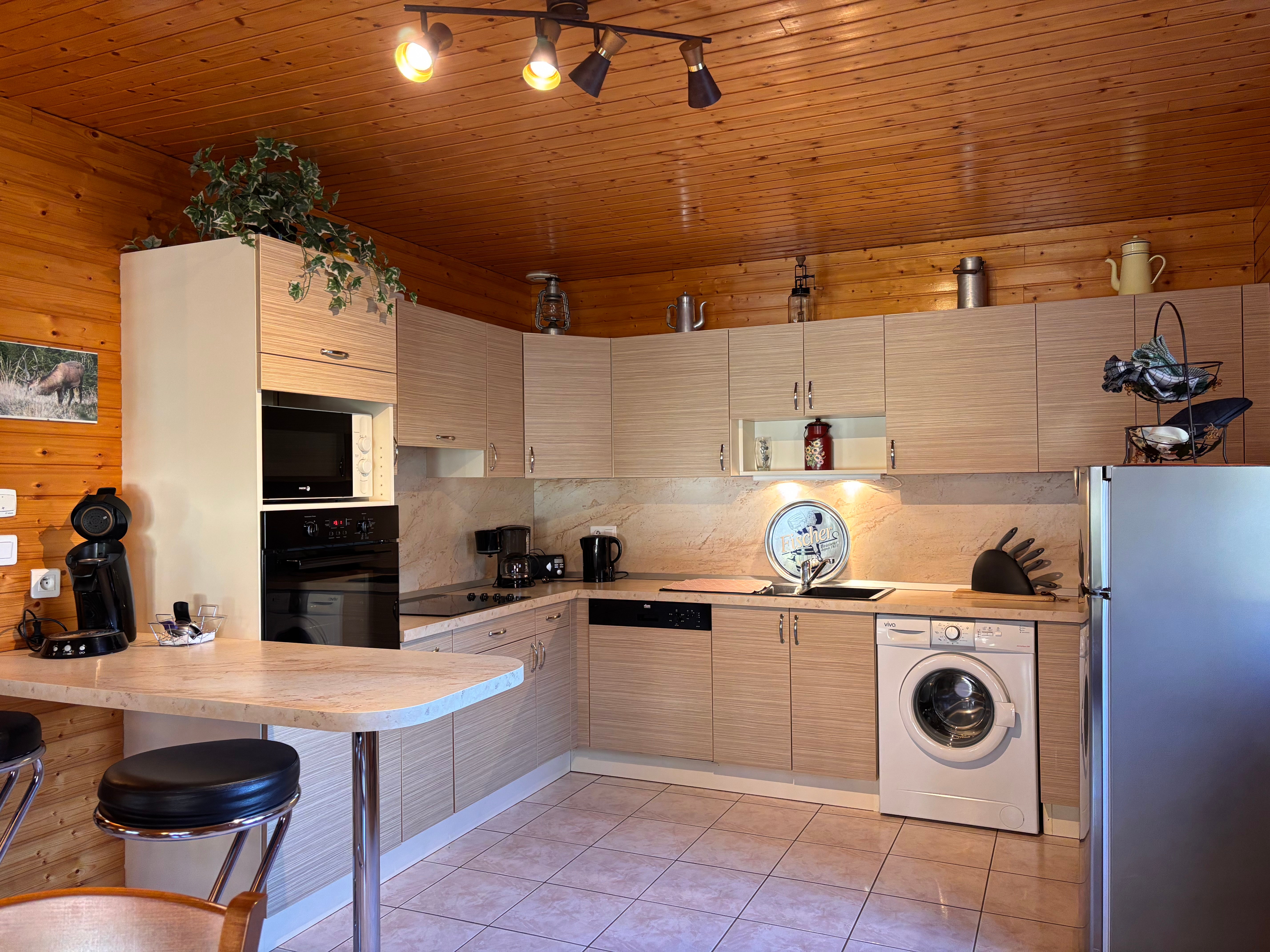 Kitchen - Chalet Le Jauniré - Plainfaing, Vosges