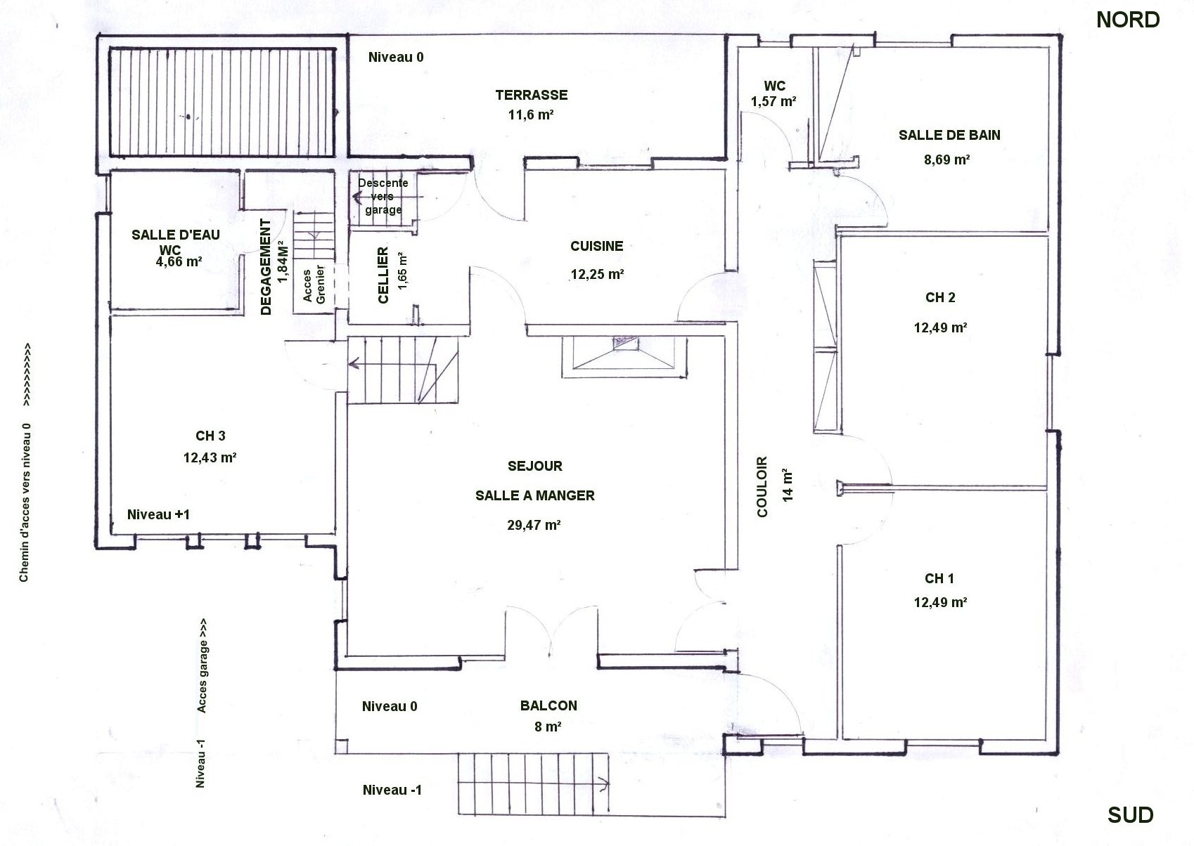 Plan général de la villa