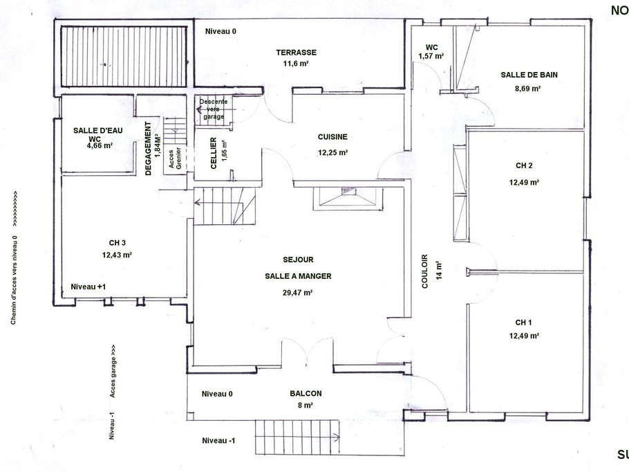Plan général de la villa