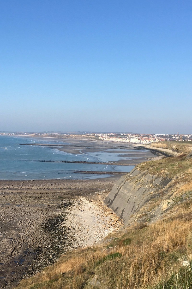 VUE DU WIMEREUX  DU HAUT DE LA FALAISE