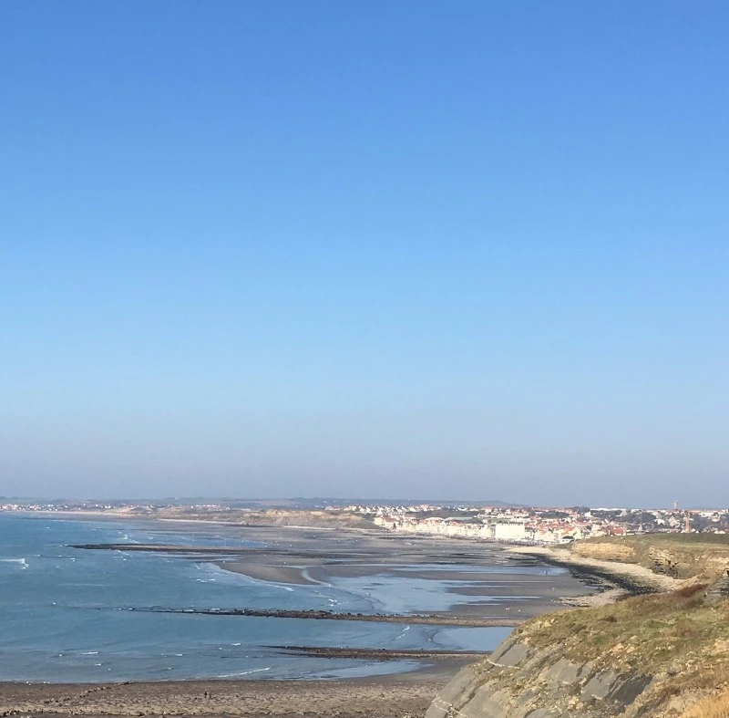 VUE DU WIMEREUX  DU HAUT DE LA FALAISE