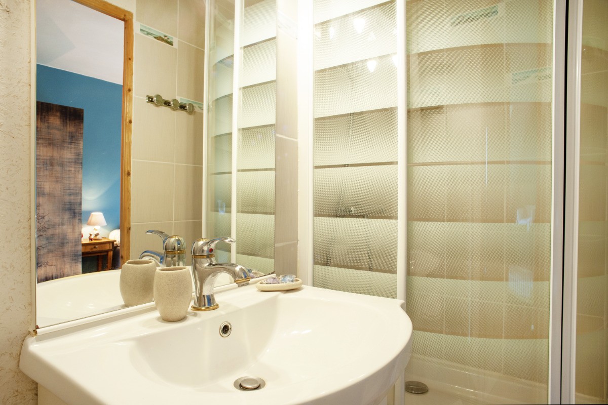 Salle d'eau de la chambre deux lits