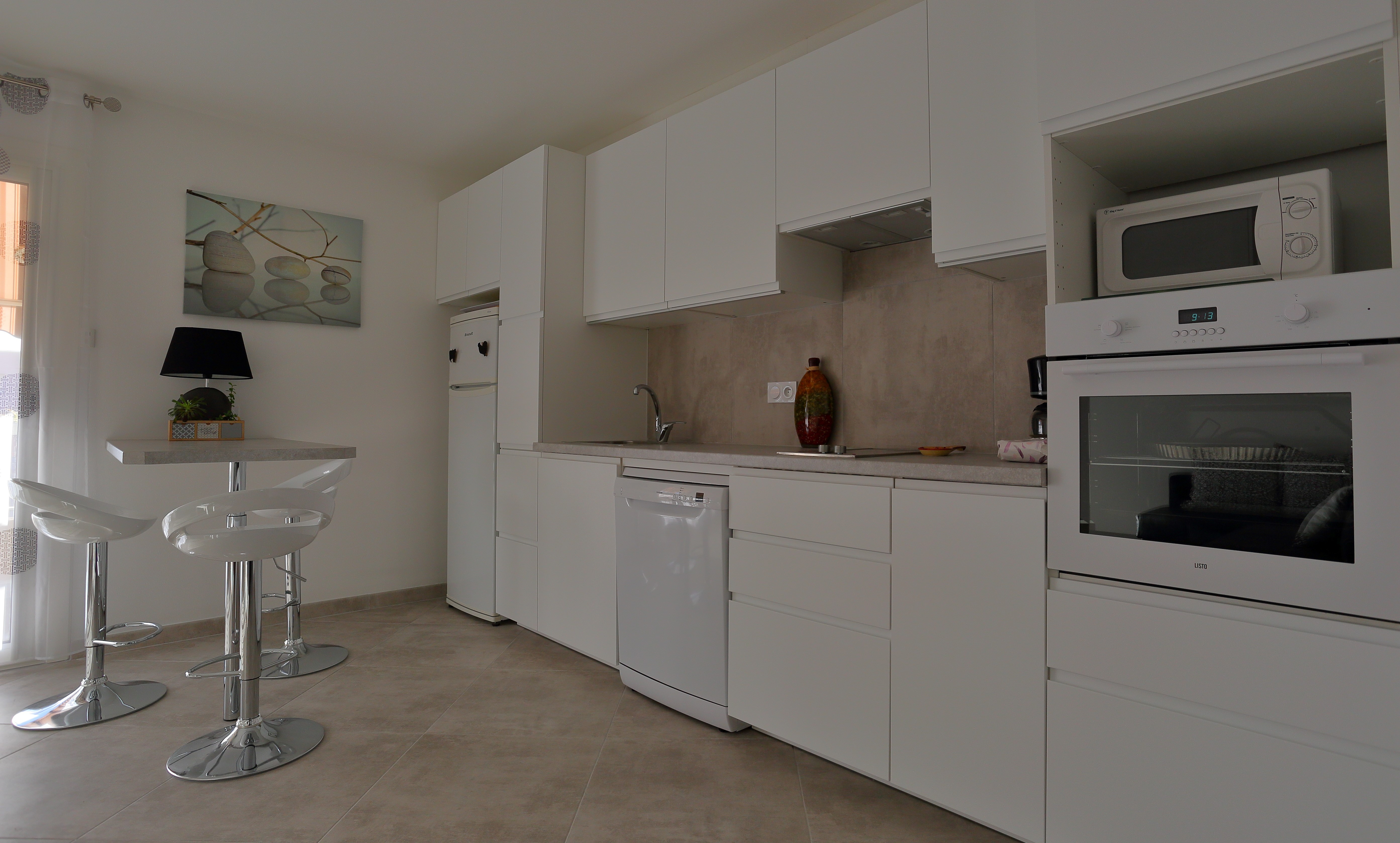 cuisine américaine super équipée.