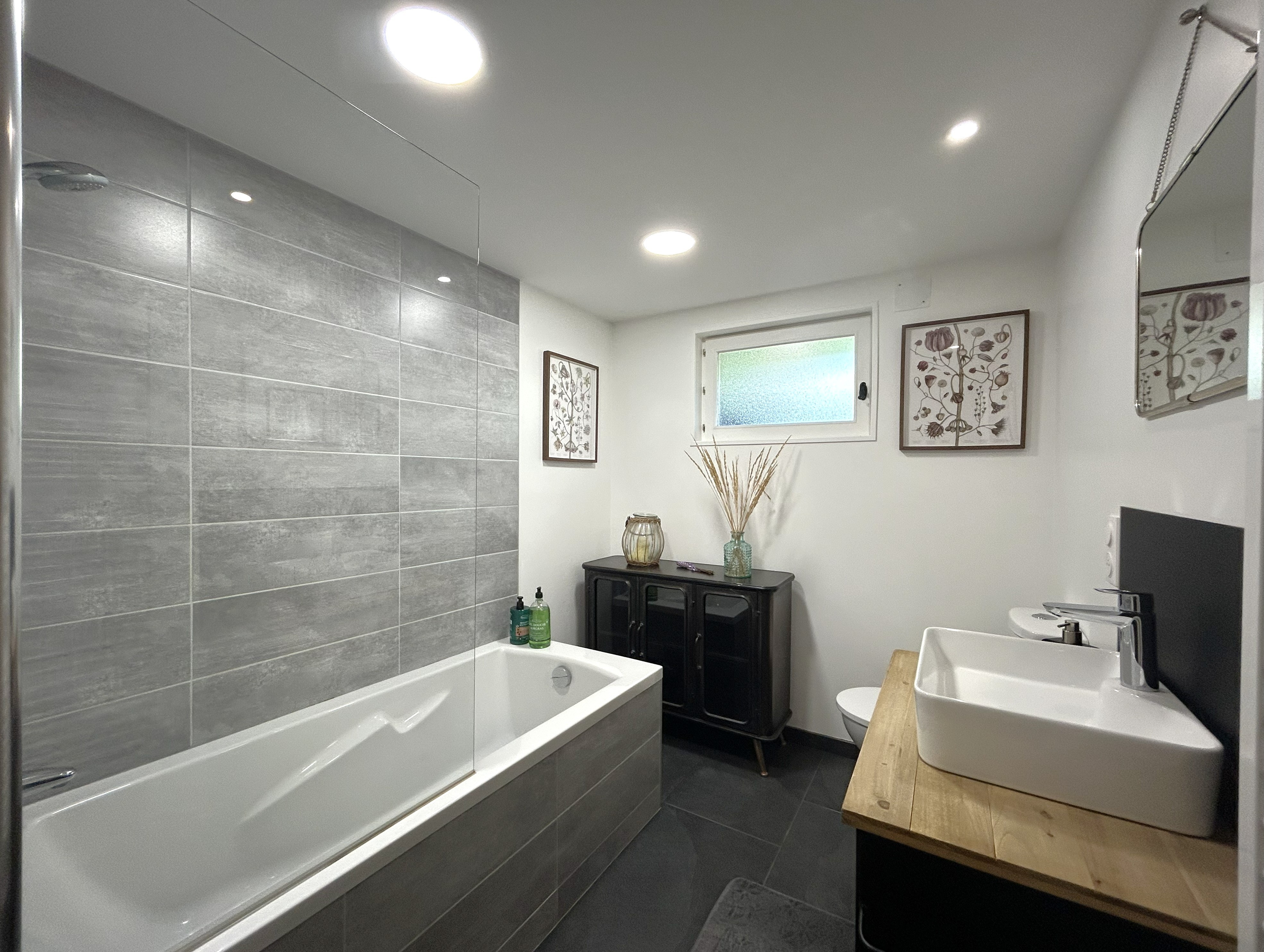 Bathroom with a bath