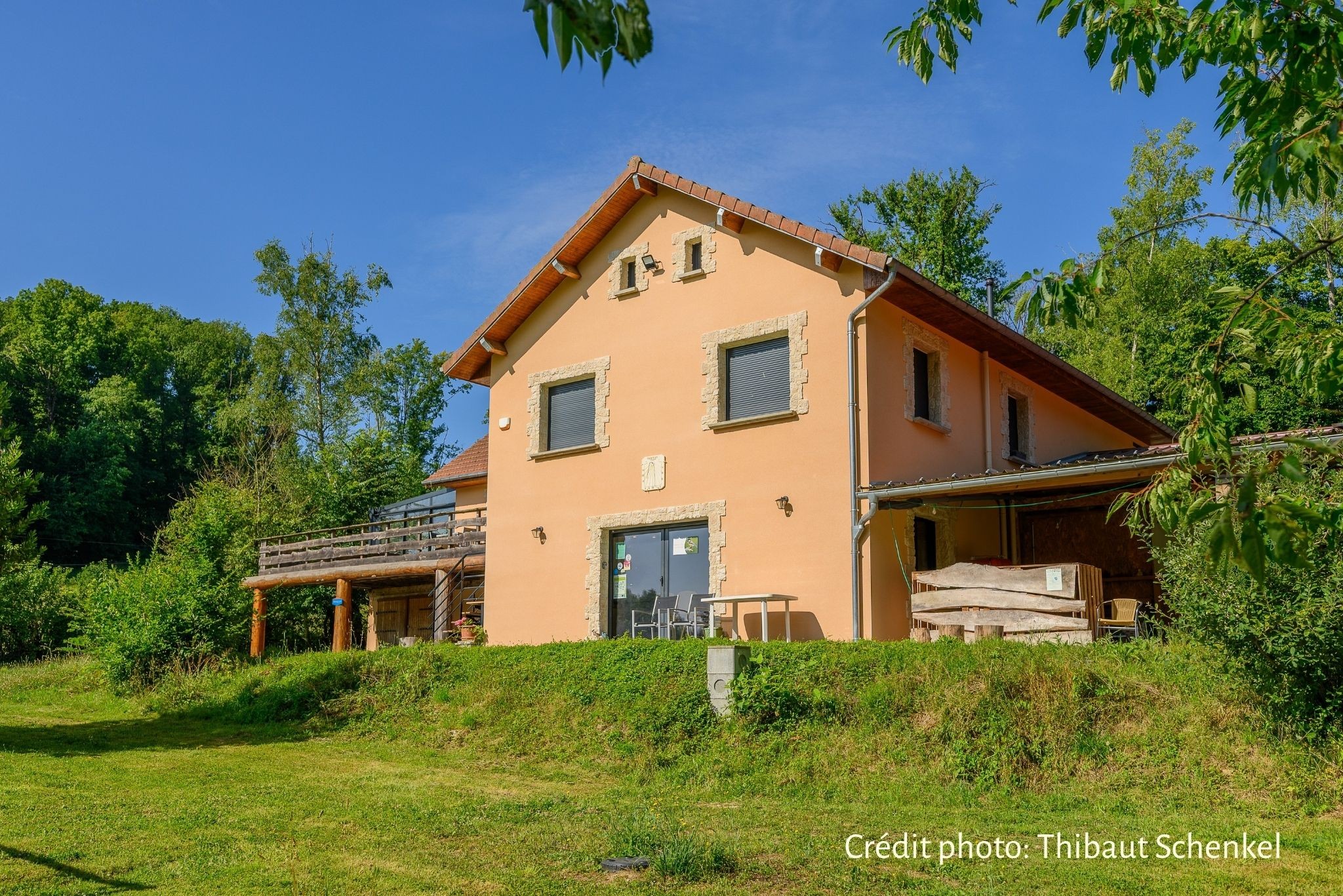 La maison où se situe la chambre