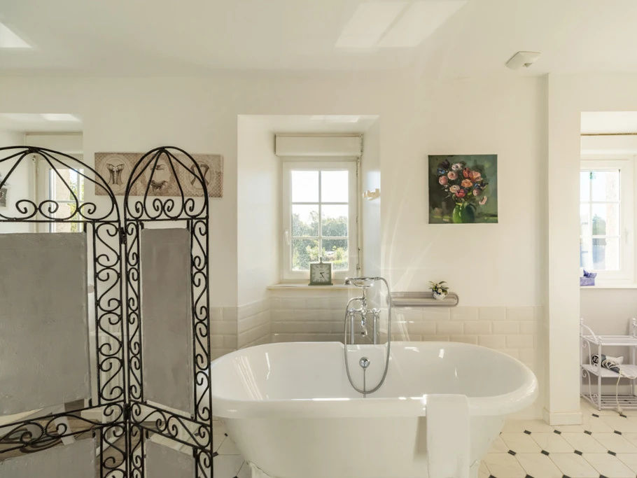 Blanche Romantisme d'Antan - Suite pour 2 personnes - Tonquédec - Côtes d'Armor - Bretagne - Clévacances