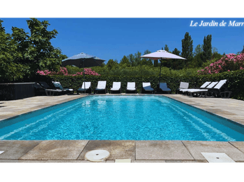 La piscine 9m x 4m / profondeur 1,50m hors marches