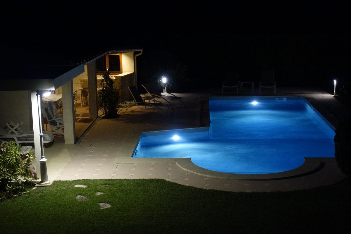 Piscine de nuit