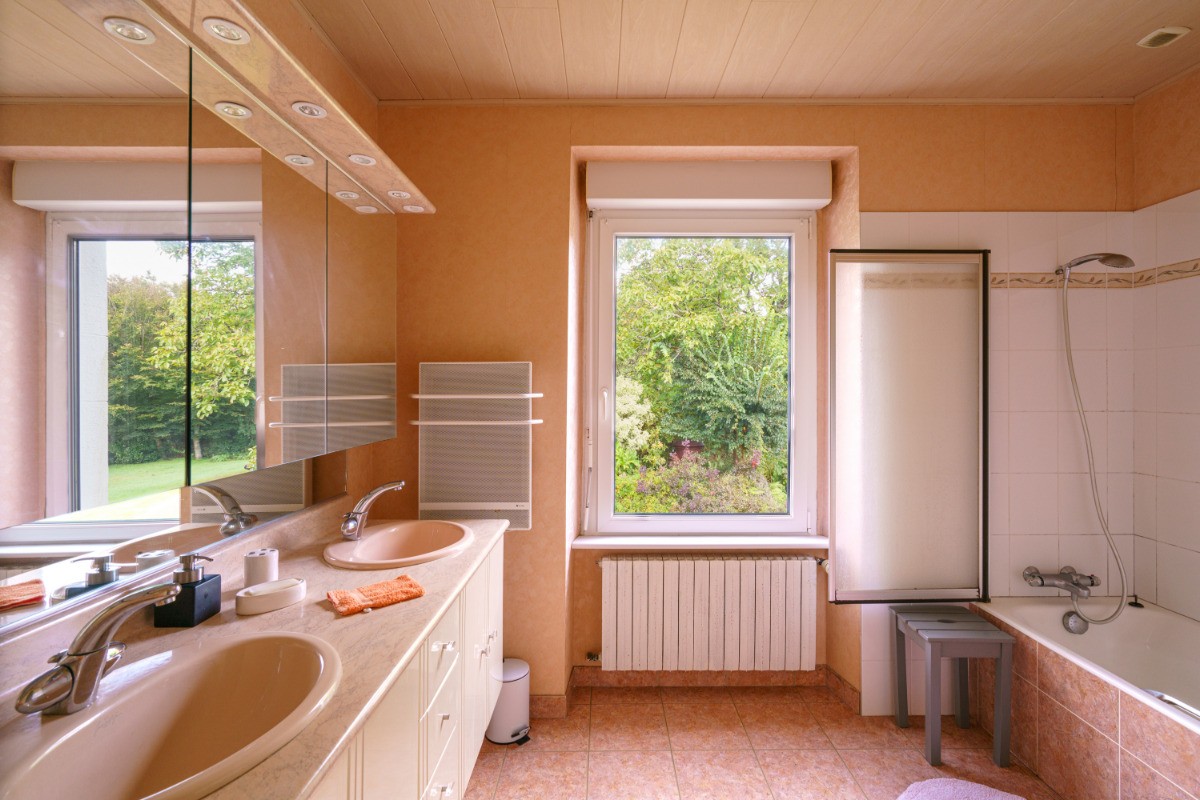 La salle de bains du gite Ty-Héol
