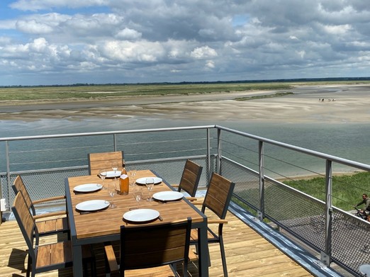 Terrasse avec vue sur la Baie de Somme