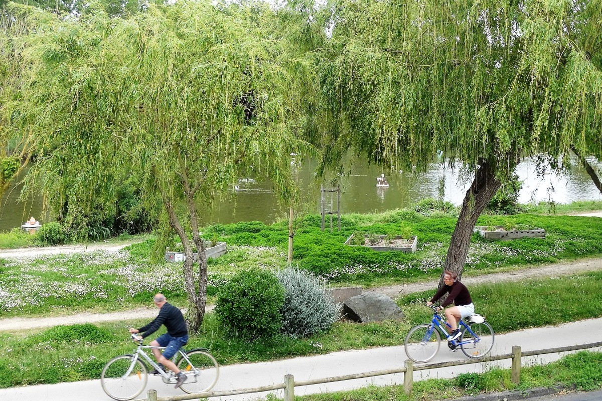 Pistes cyclables au pied de la résidence