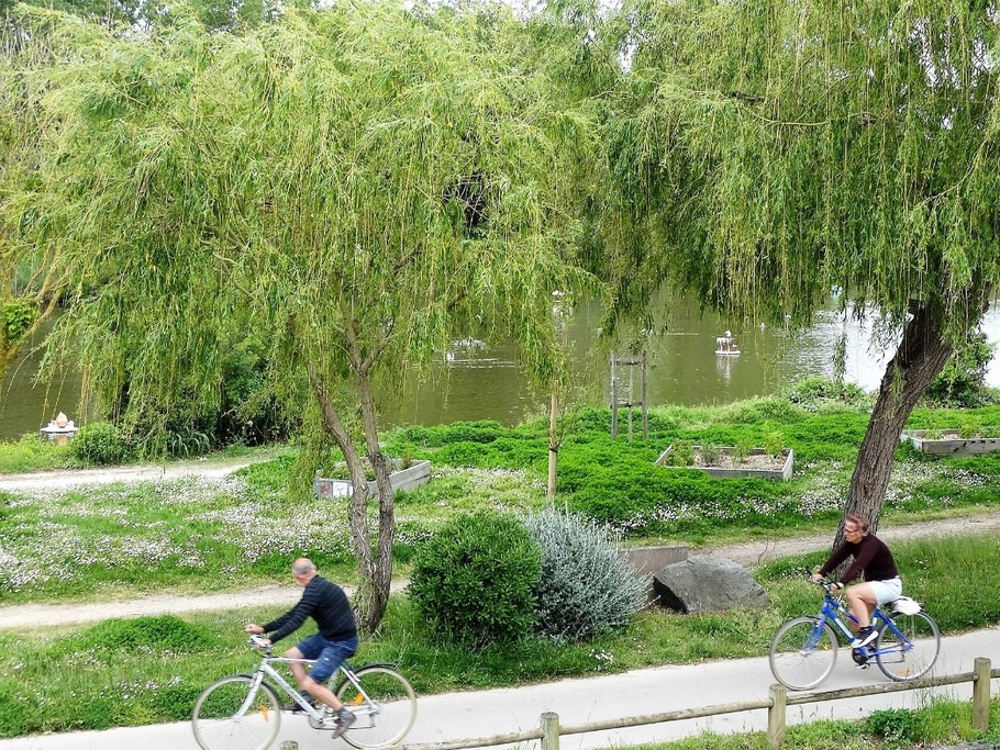 Pistes cyclables au pied de la résidence